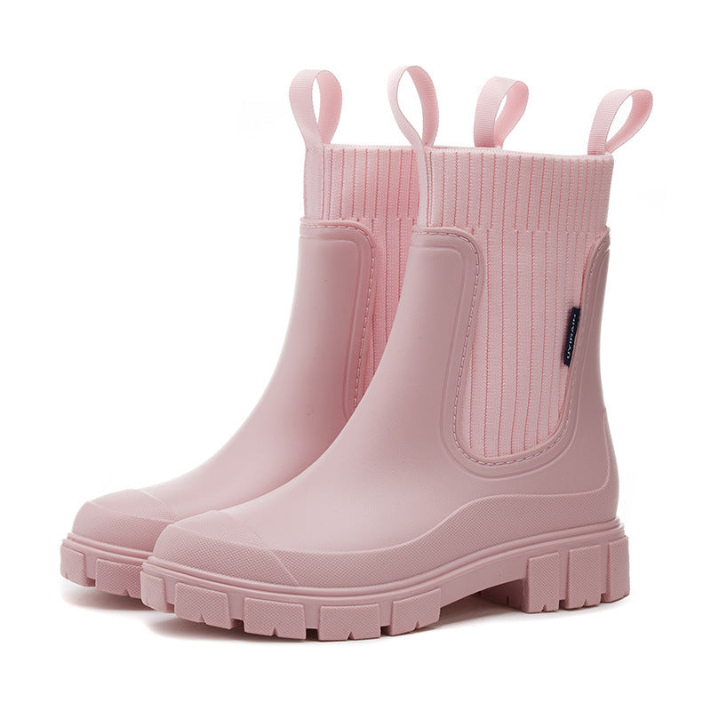 Waterdichte Dames Regenlaarzen Met Antislip Zool