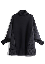 Hailey | Patchwork Pullover with Funnel Neck for Women