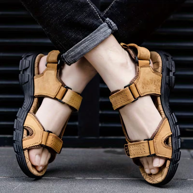 Orthopedische Outdoor Sandalen Met Verstelbare Bandjes Voor Heren