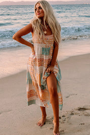 Talia - Boho Maxi Summer Dress with Spaghetti Straps