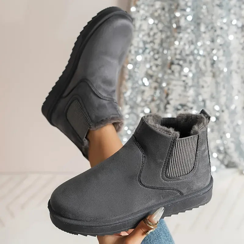 Women's Warm Winter Lined Boots with Anti-Slip Sole