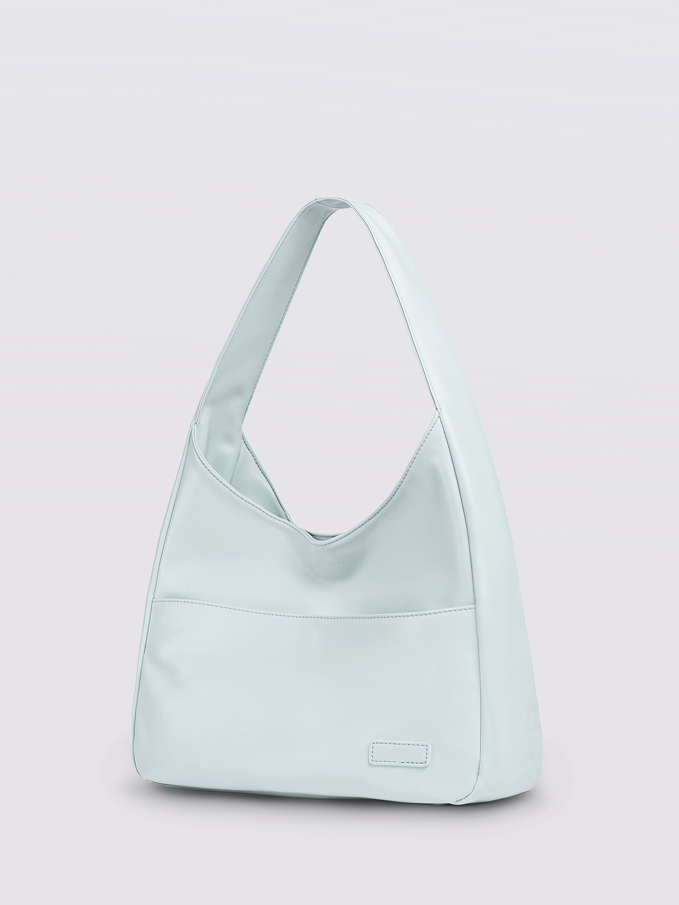 Minimalistisch vegan leer hobo schoudertas