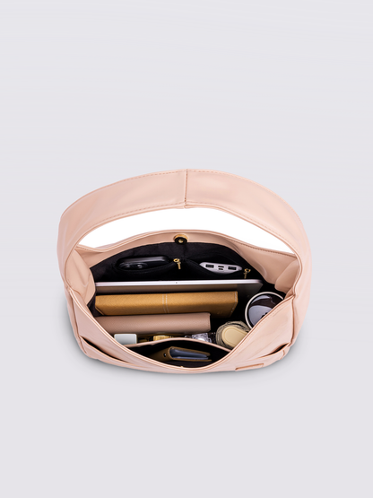 Minimalistisch vegan leer hobo schoudertas