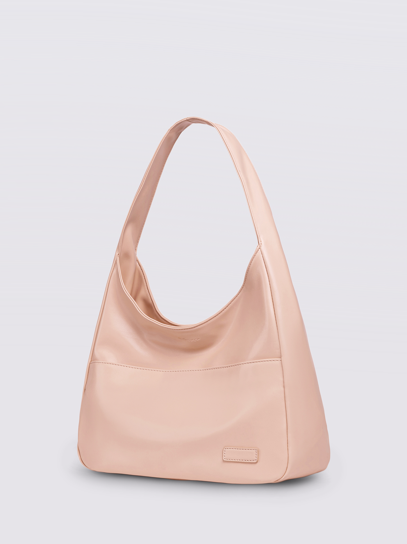 Minimalistisch vegan leer hobo schoudertas