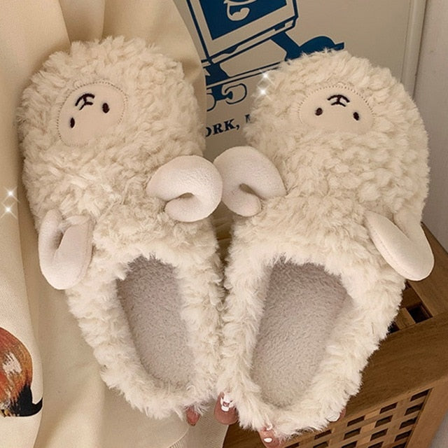 Cute Warm Animal Slippers with Soft Lining