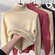 Comfortable Soft Lined Women's Fleece Turtleneck
