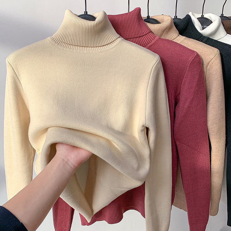 Comfortable Soft Lined Women's Fleece Turtleneck