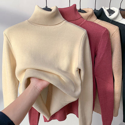 Comfortabele Zachte Gevoerde Vrouwen Fleece Coltrui