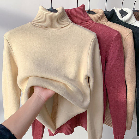 Comfortabele Zachte Gevoerde Vrouwen Fleece Coltrui