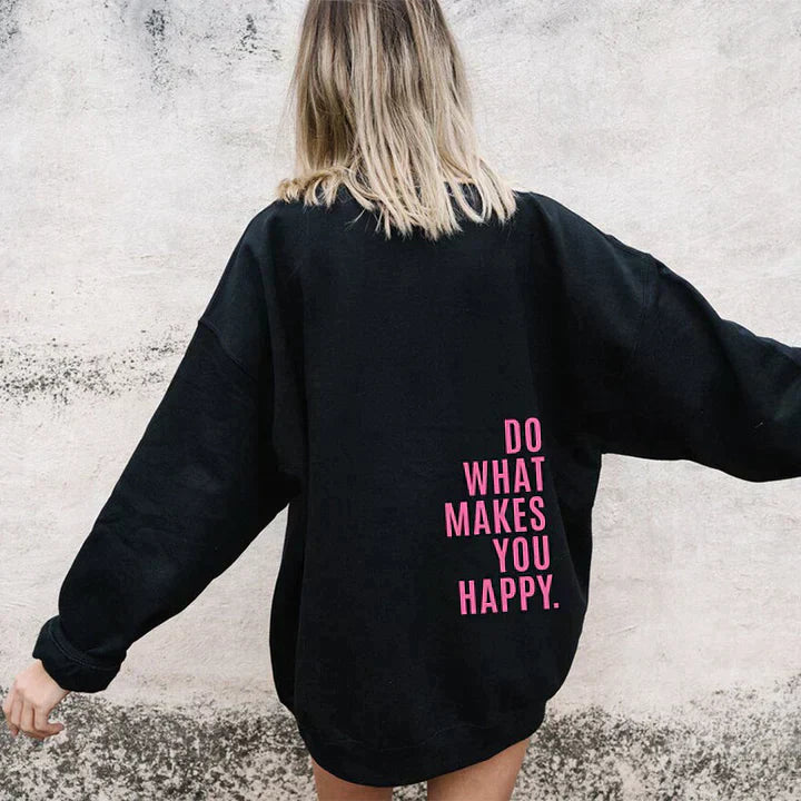 Nikita - Oversized hoodie met quote