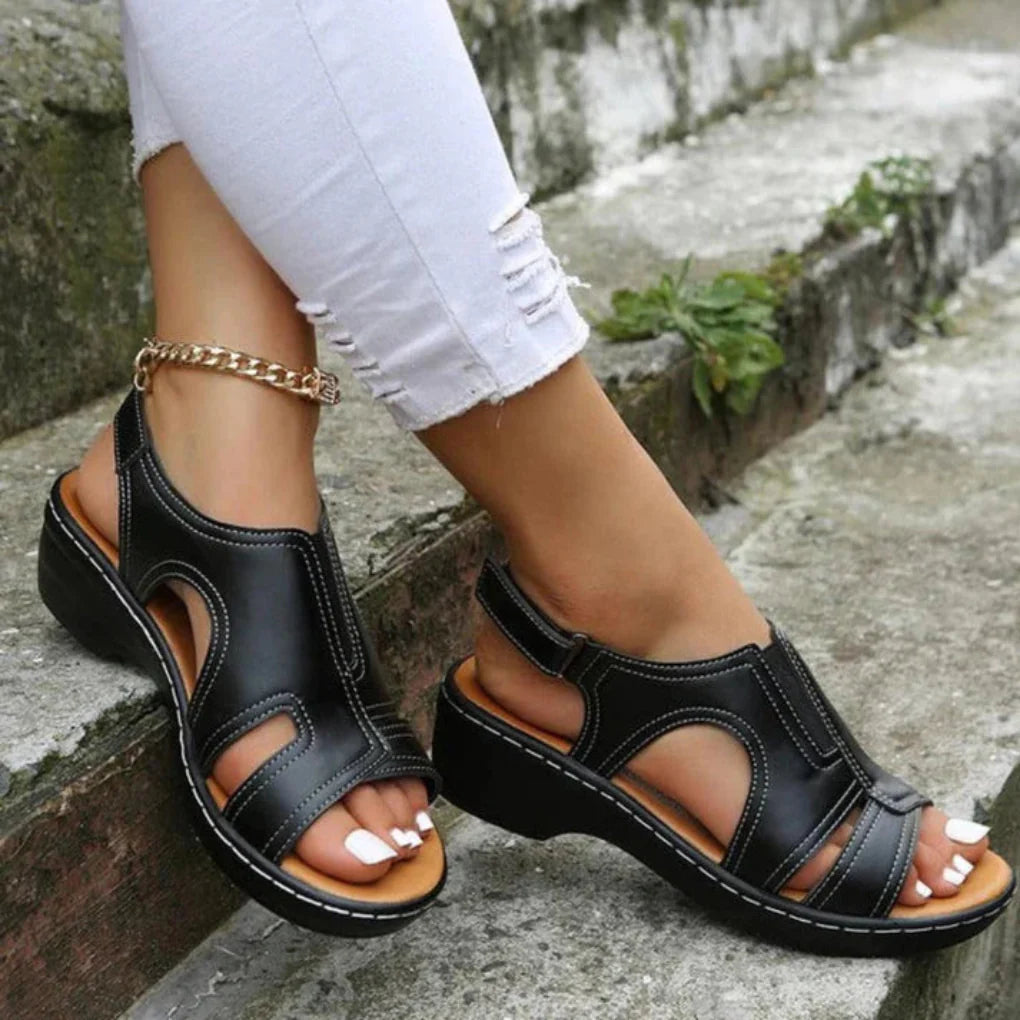 Orthopedische Zachte Dames Sandalen Met Open Teen