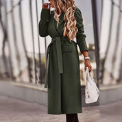 BLANDINE - LONG BELTED WRAP COAT 3