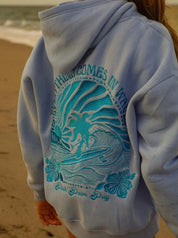 Melina - Sweat à capuche oversize imprimé