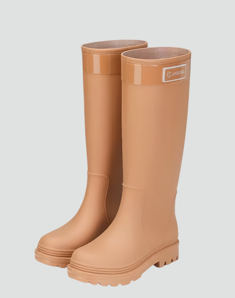 Trendy Waterproof Knee-High Non-Slip Rain Boots for Women