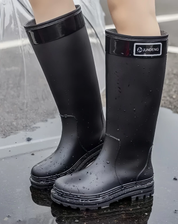 Trendy Waterproof Knee-High Non-Slip Rain Boots for Women