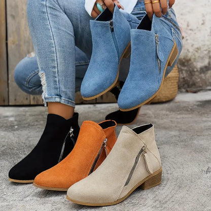 Céline - Trendy suède laarzen met hak