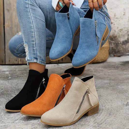 Céline - Trendy suède laarzen met hak
