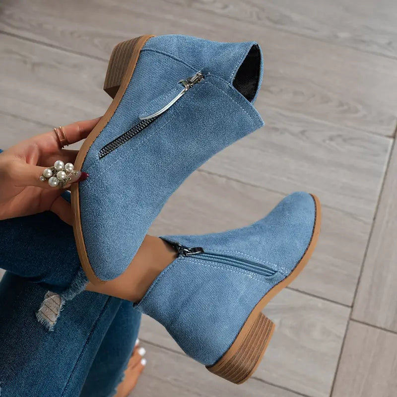 Céline - Trendy suède laarzen met hak