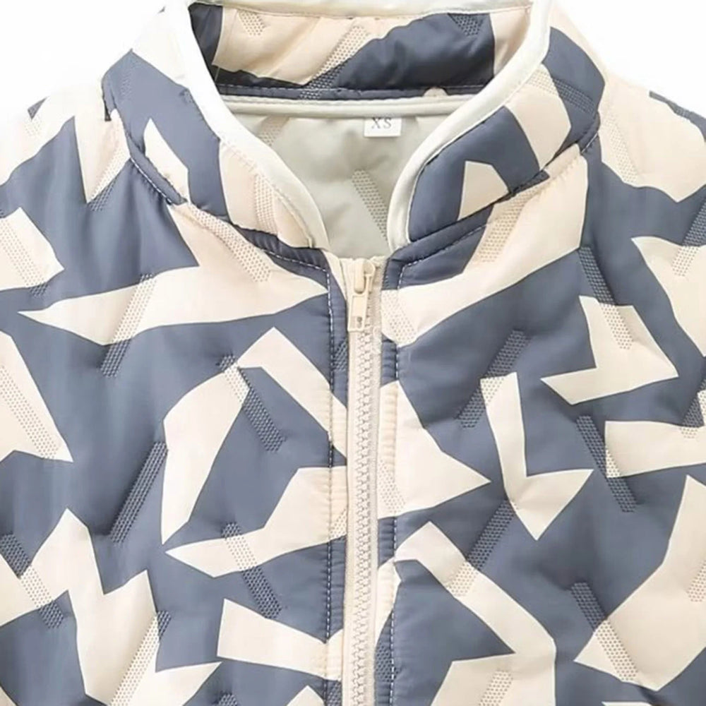 Jade - Manteau matelassé cousu pour femme avec imprimé stylé