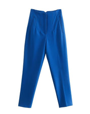 Stijlvolle Pantalon Met Hoge Taille En Taps Toelopende Pijpen