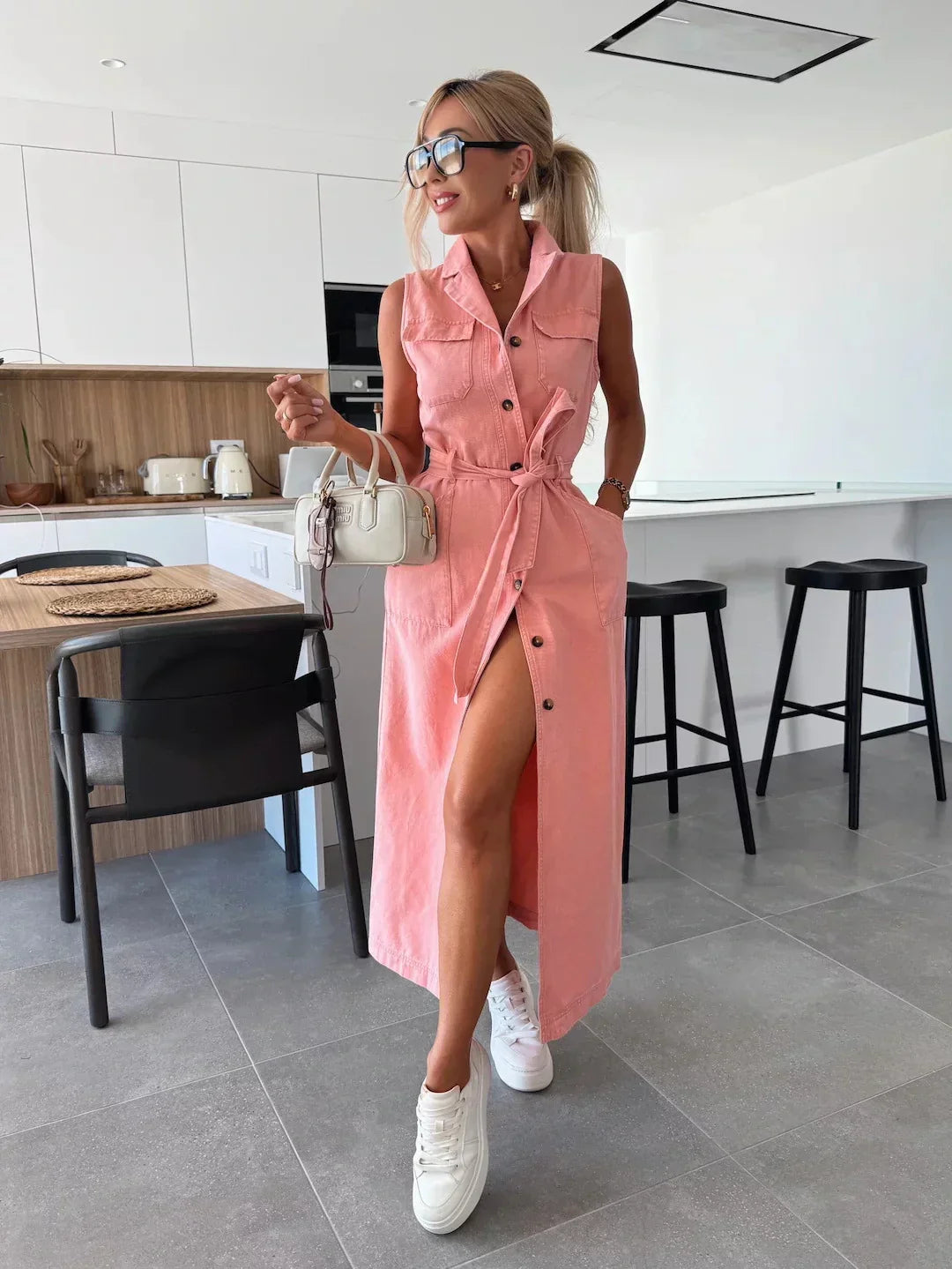 Mirella - Maxi denim jurk