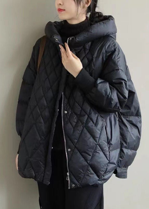 Puffer Winterjas Dames Oversized Met Capuchon En Ritssluiting
