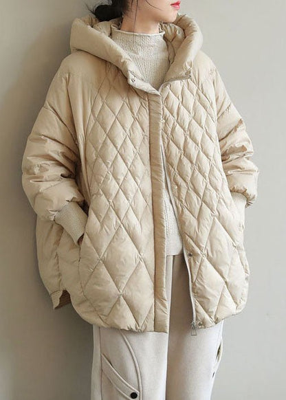 Puffer Winterjas Dames Oversized Met Capuchon En Ritssluiting