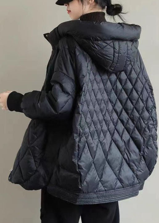 Puffer Winterjas Dames Oversized Met Capuchon En Ritssluiting