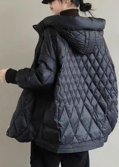 Puffer Winterjas Dames Oversized Met Capuchon En Ritssluiting