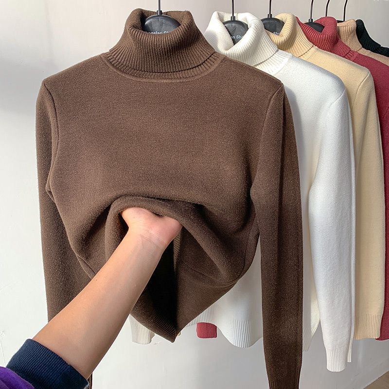 Comfortabele Zachte Gevoerde Vrouwen Fleece Coltrui