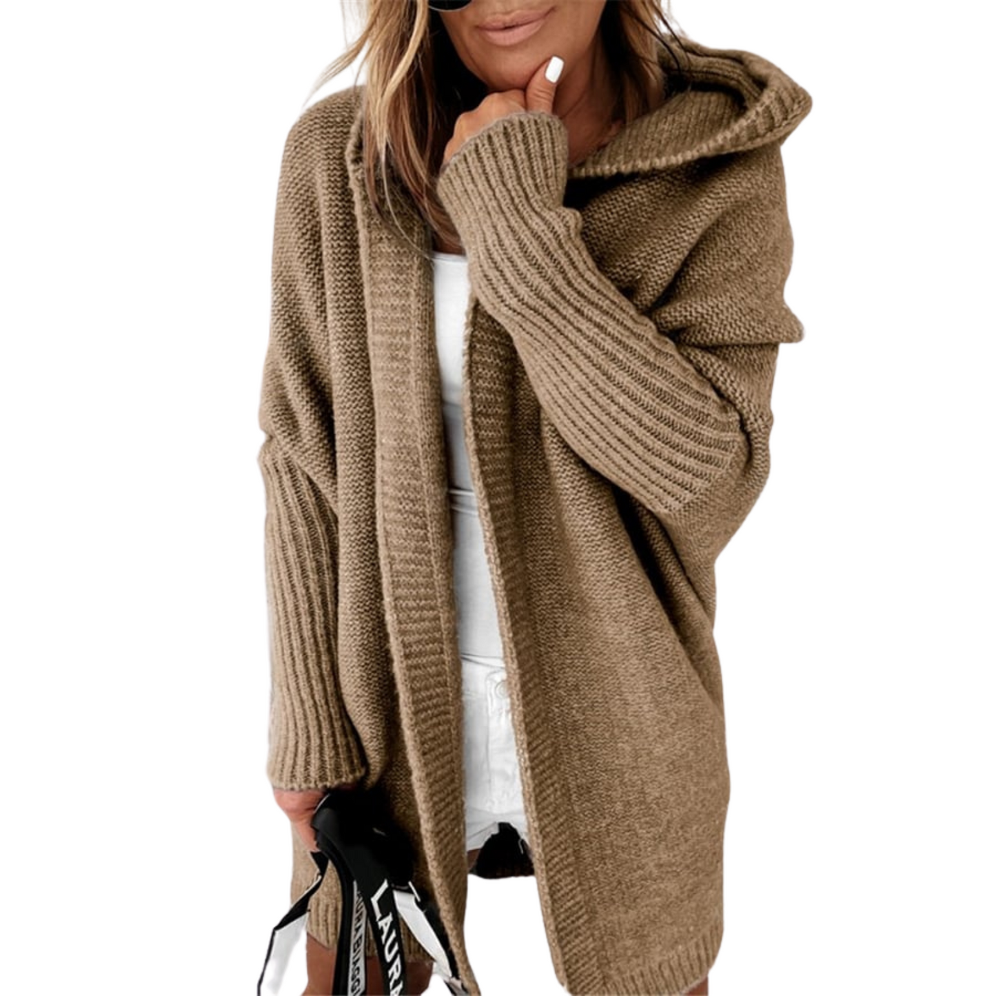 Lang oversized vest voor vrouwen | hoodie