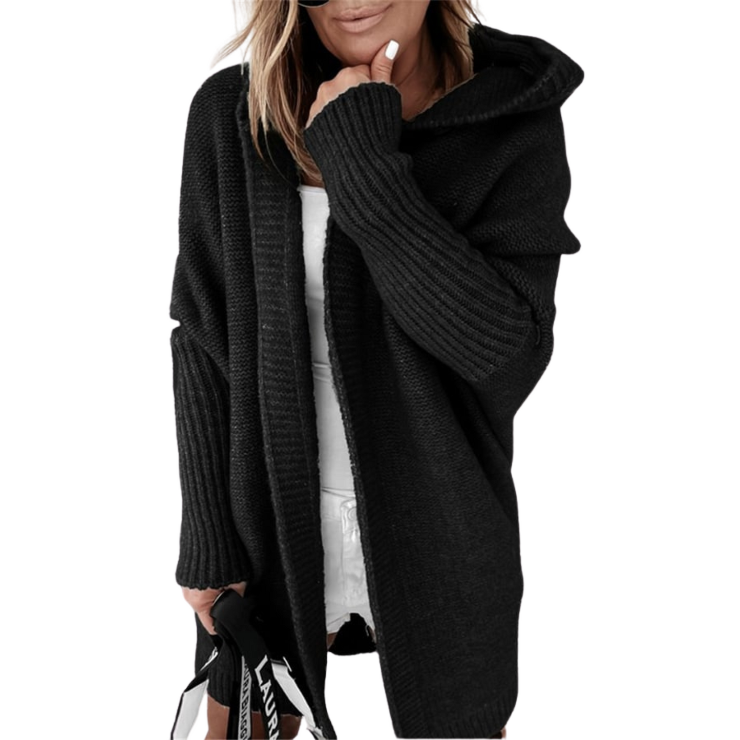 Lang oversized vest voor vrouwen | hoodie