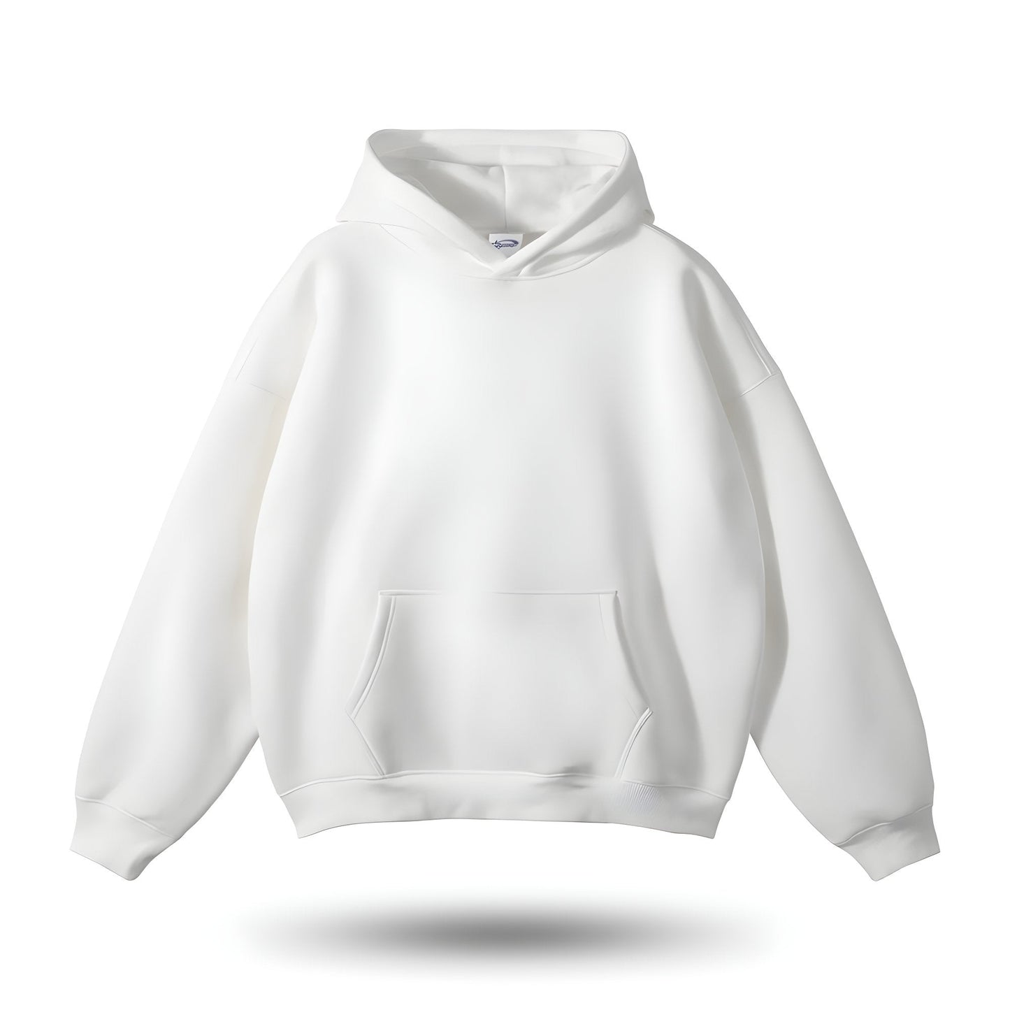 Unisex Pullover Hoodie Oversized en Kangoeroezak Effen