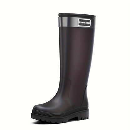 Trendy Waterdichte Kniehoge Voor Dames Antislip Regenlaarzen