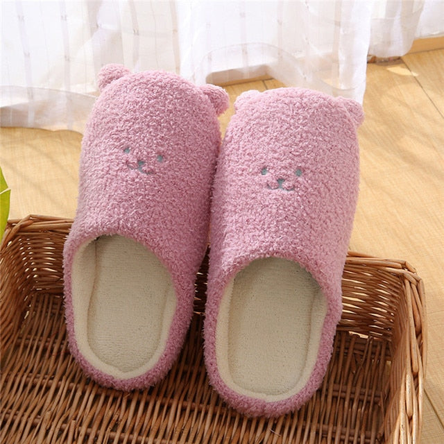 Cute Warm Animal Slippers with Soft Lining