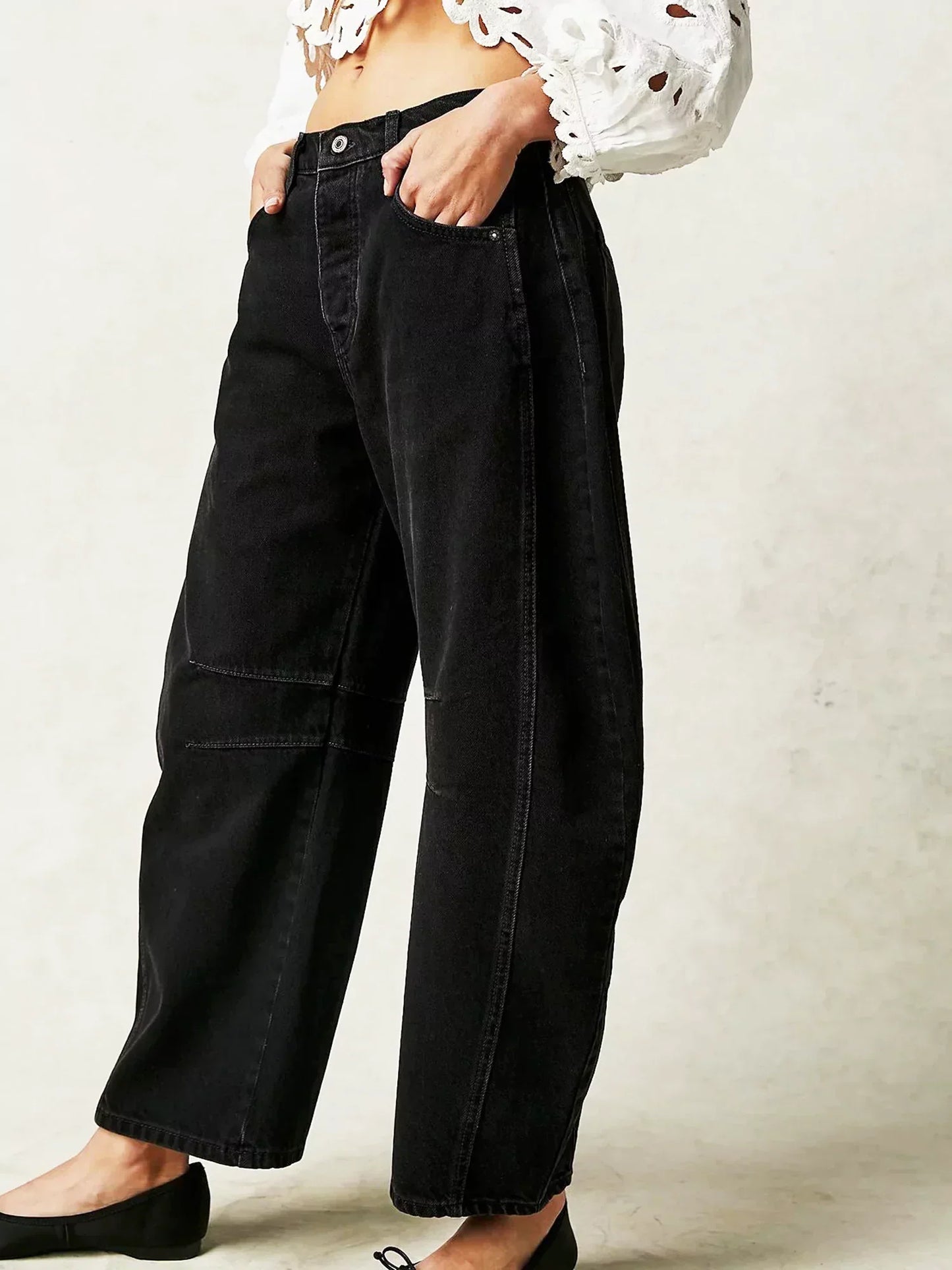 Zillah– Wijdvallende Barrel Jeans | High Waist