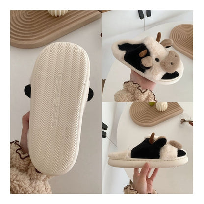 Schattige Warme Dieren Pantoffels Met Zachte Voering