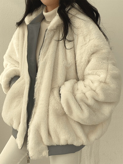 Teddy bomberjack voor vrouwen | Oversized