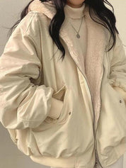 Bomber oversize femme avec doublure polaire