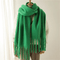 Dames Zachte Oversized Sjaal met Franjes en Cashmeremix