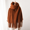 Dames Zachte Oversized Sjaal met Franjes en Cashmeremix