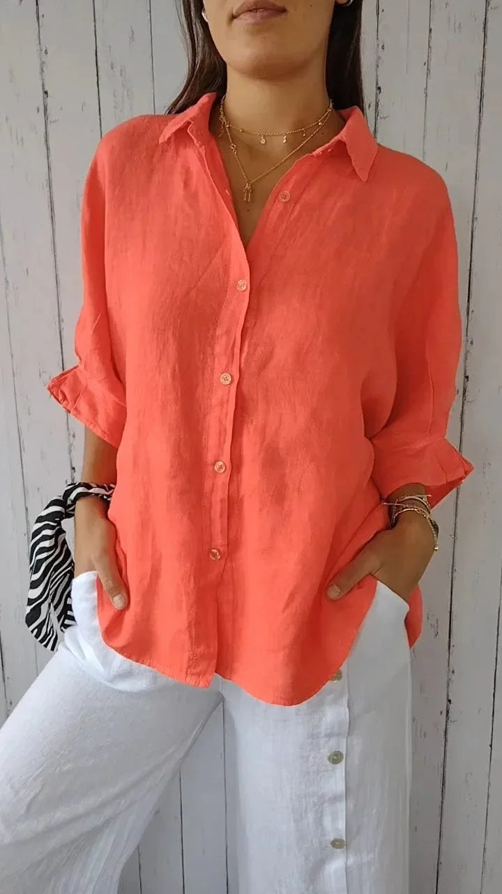 Maëlle - Stijlvolle linnen dames blouse