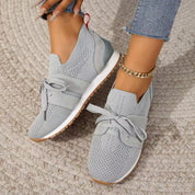 Lightweight Women's Sneakers with Bow Detail and Breathable Upper
