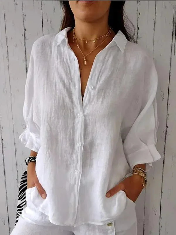 Maëlle - Stijlvolle linnen dames blouse