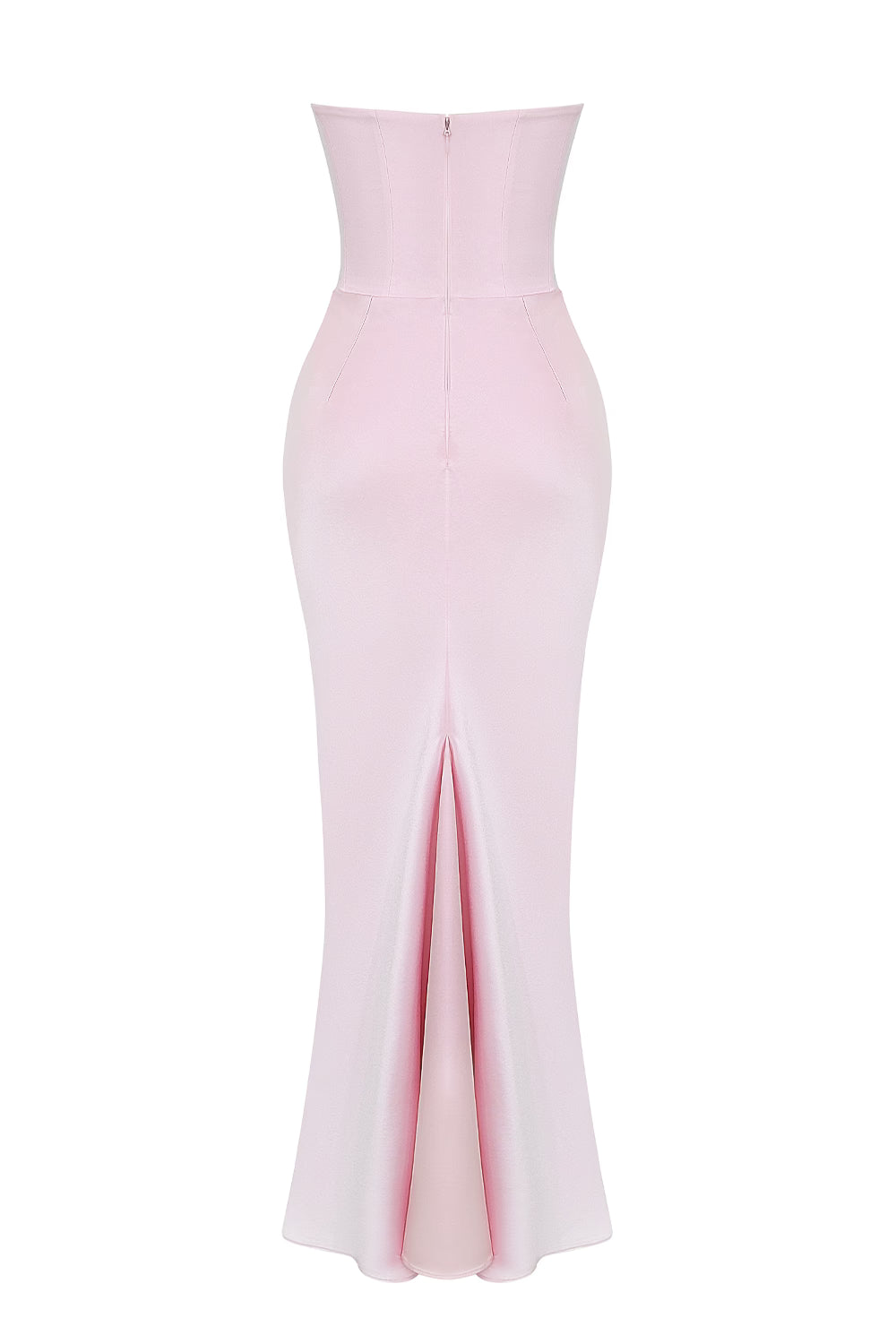 Dames Elegante Strapless Maxi Jurk met Lange Rok