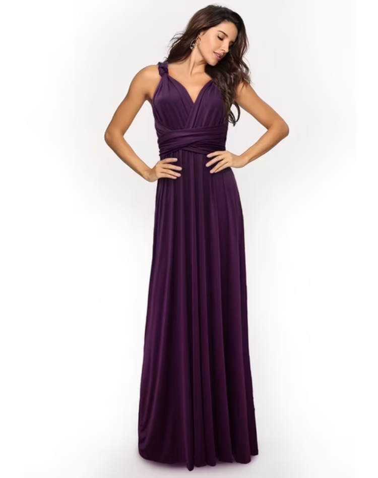 Kensi - Maxi jurk met wikkel top