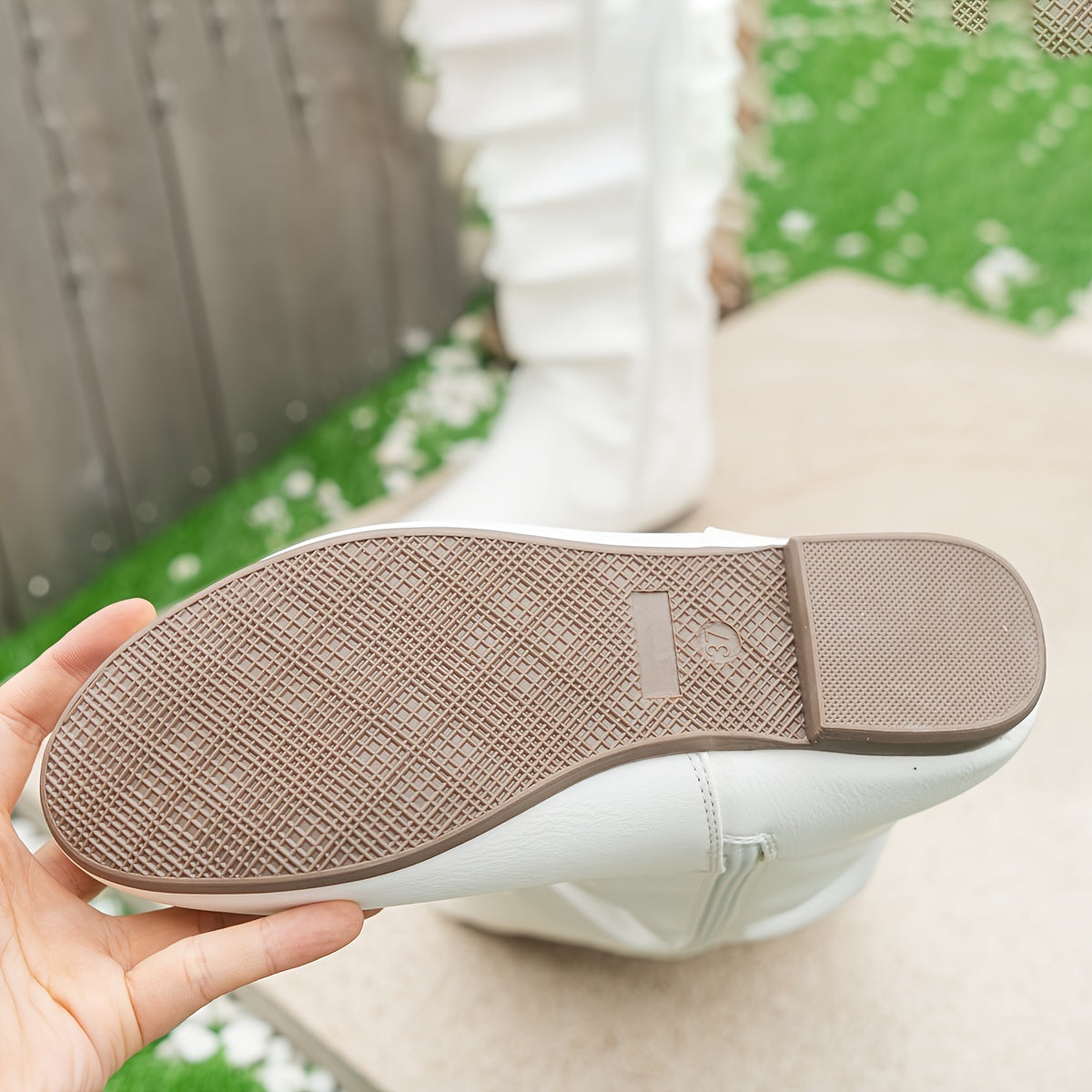 Vintage Rijlaarzen Met Rits En Platte Zool Voor Dames