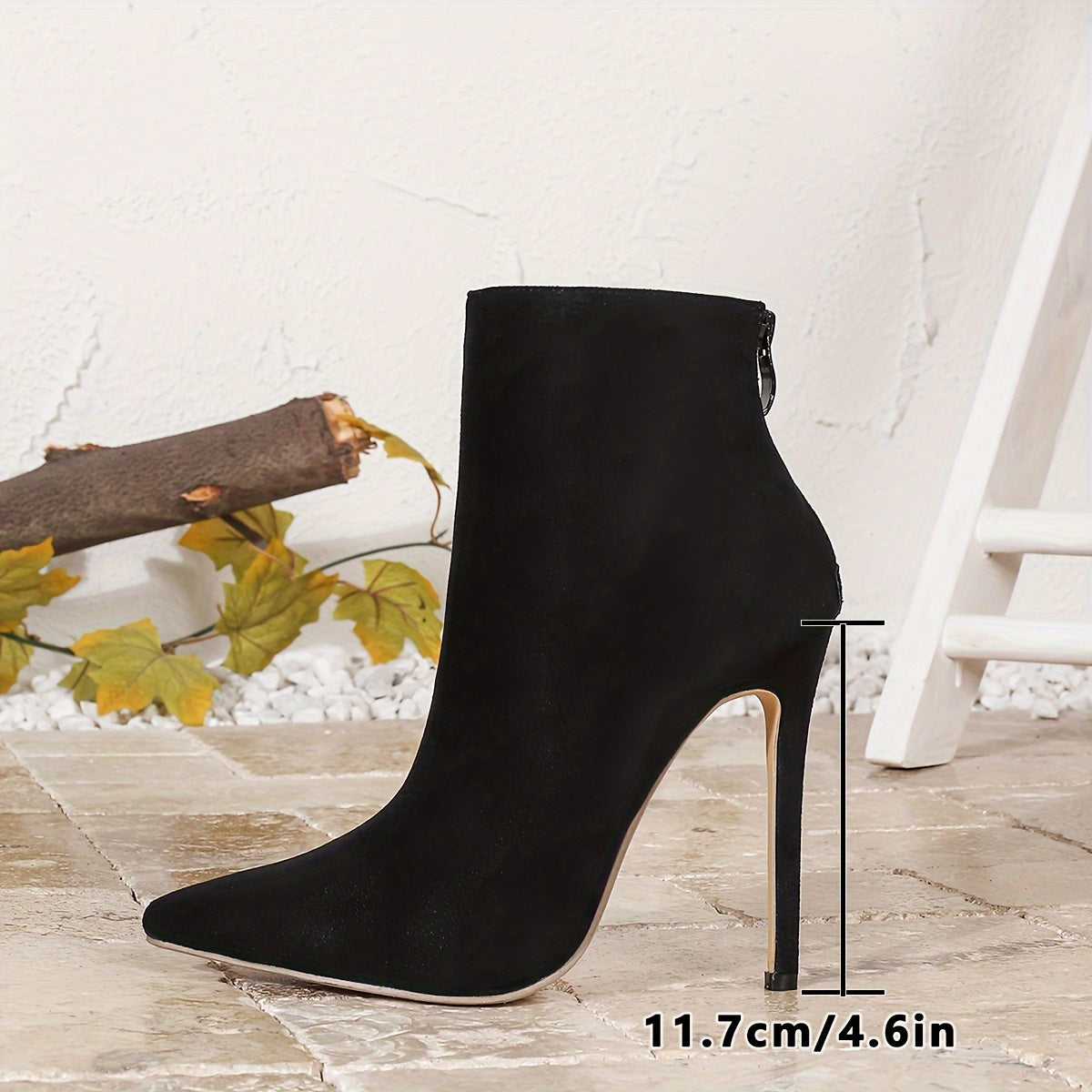 Elise - Chelsea boots met puntige neus en hoge hak