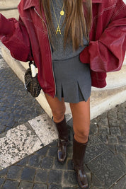 Rood Oversized Dames Bomberjack Stijlvol en Trendy