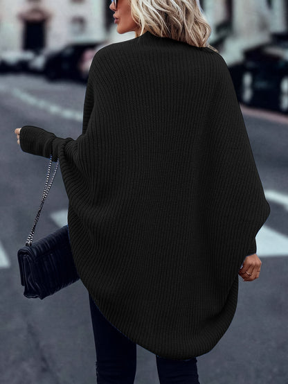 Zacht Oversized Vrouwen Openvallend Lichtgewicht Gebreid Vest